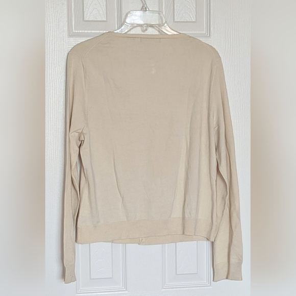 Liz Claiborne Womens (Size Large) Cardigan w/Beading, Sequins & Rouching Detail - Picture 7 of 14